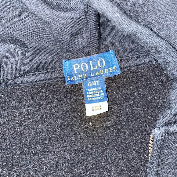 Polo Ralph Lauren Toddler Black Hoodie 4T - Picture 4 of 4